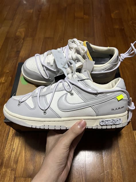 dunk low off white 49.